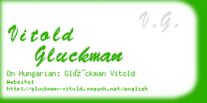 vitold gluckman business card